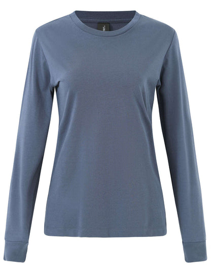 Ladies Cotton Face Tee Long Sleeve Premium - NS PROMO