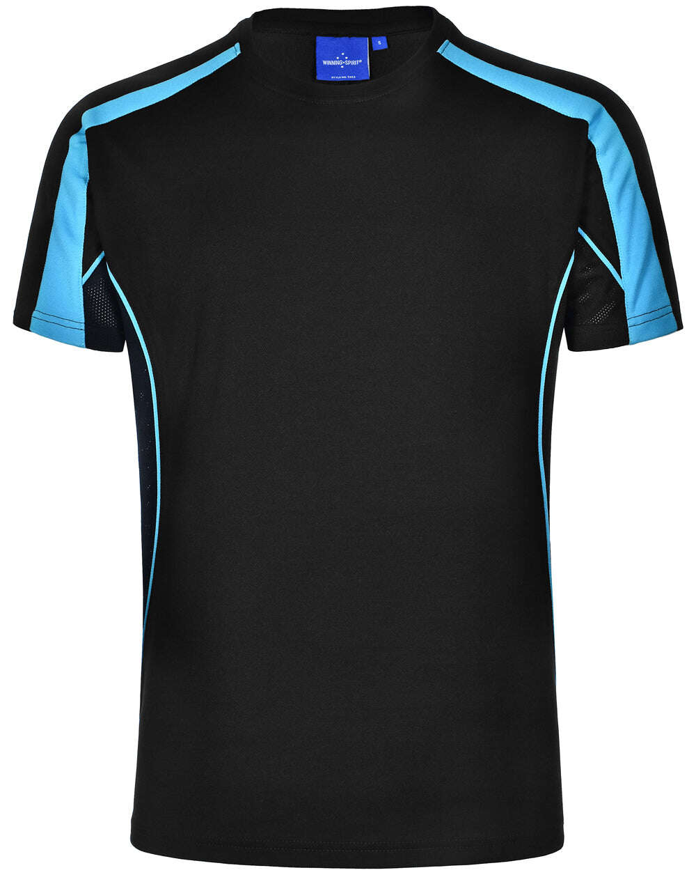 Mens TrueDry T-Shirt Short Sleeve Contrast Panels Breathable Fabric Easy Fit - NS PROMO