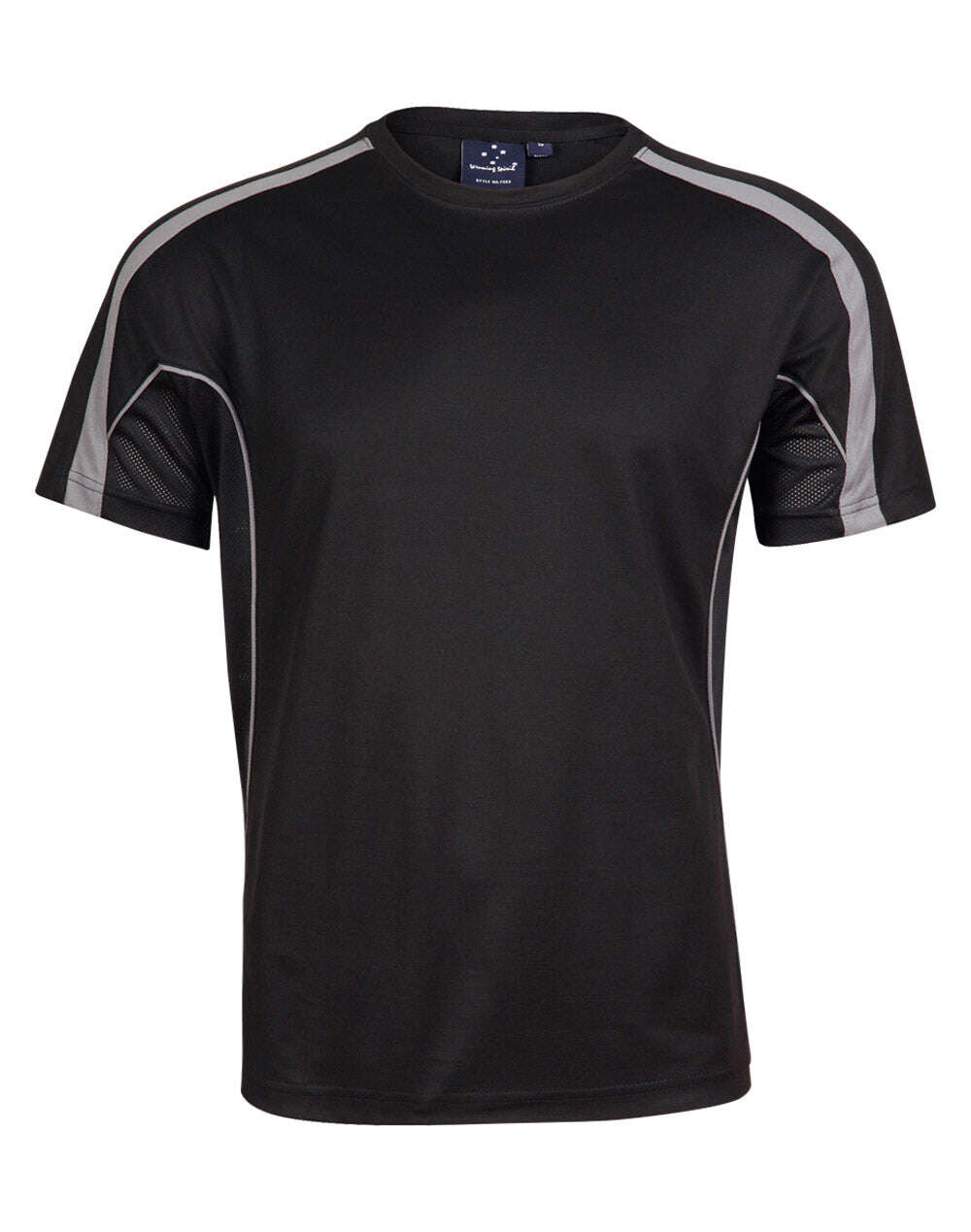 Mens TrueDry T-Shirt Short Sleeve Contrast Panels Breathable Fabric Easy Fit - NS PROMO