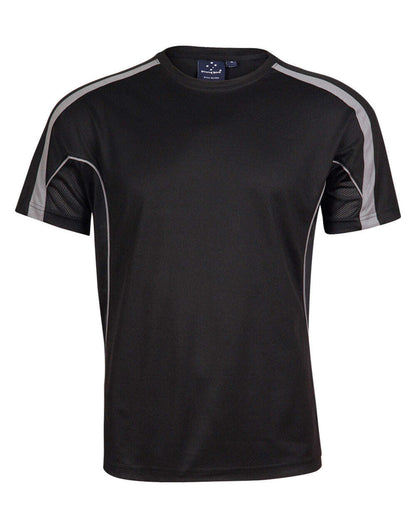 Mens TrueDry T-Shirt Short Sleeve Contrast Panels Breathable Fabric Easy Fit - NS PROMO