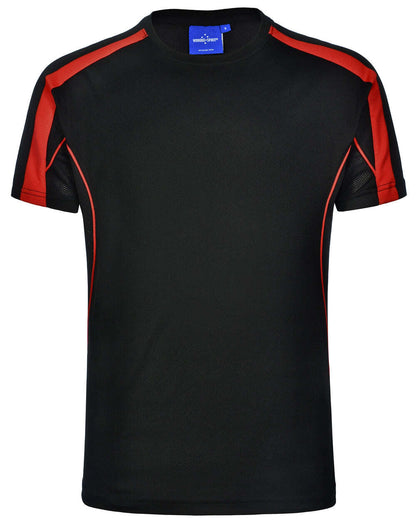 Mens TrueDry T-Shirt Short Sleeve Contrast Panels Breathable Fabric Easy Fit - NS PROMO