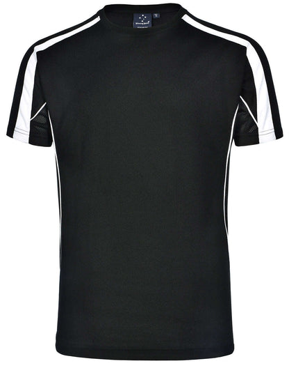 Mens TrueDry T-Shirt Short Sleeve Contrast Panels Breathable Fabric Easy Fit - NS PROMO