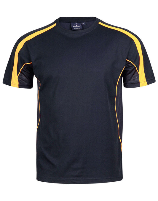 Mens TrueDry T-Shirt Short Sleeve Contrast Panels Breathable Fabric Easy Fit - NS PROMO