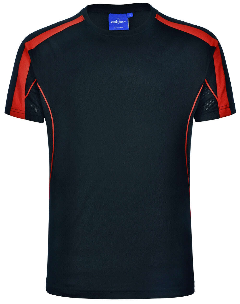 Mens TrueDry T-Shirt Short Sleeve Contrast Panels Breathable Fabric Easy Fit - NS PROMO