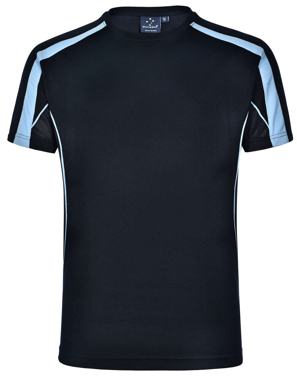 Mens TrueDry T-Shirt Short Sleeve Contrast Panels Breathable Fabric Easy Fit - NS PROMO
