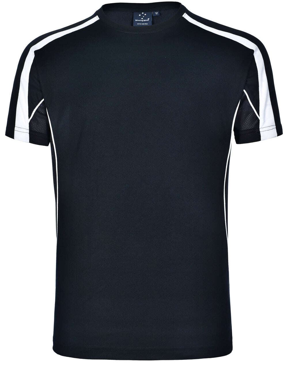 Mens TrueDry T-Shirt Short Sleeve Contrast Panels Breathable Fabric Easy Fit - NS PROMO