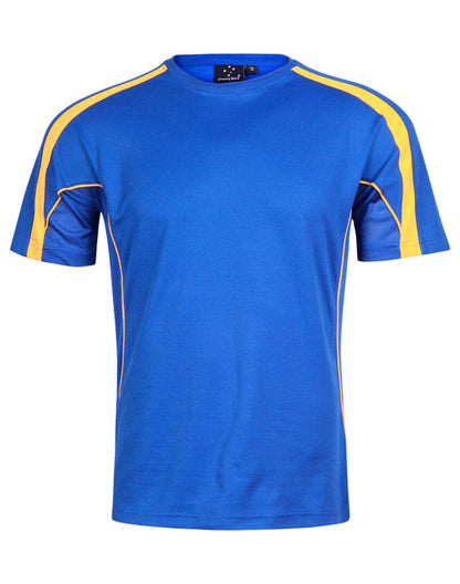 Mens TrueDry T-Shirt Short Sleeve Contrast Panels Breathable Fabric Easy Fit - NS PROMO