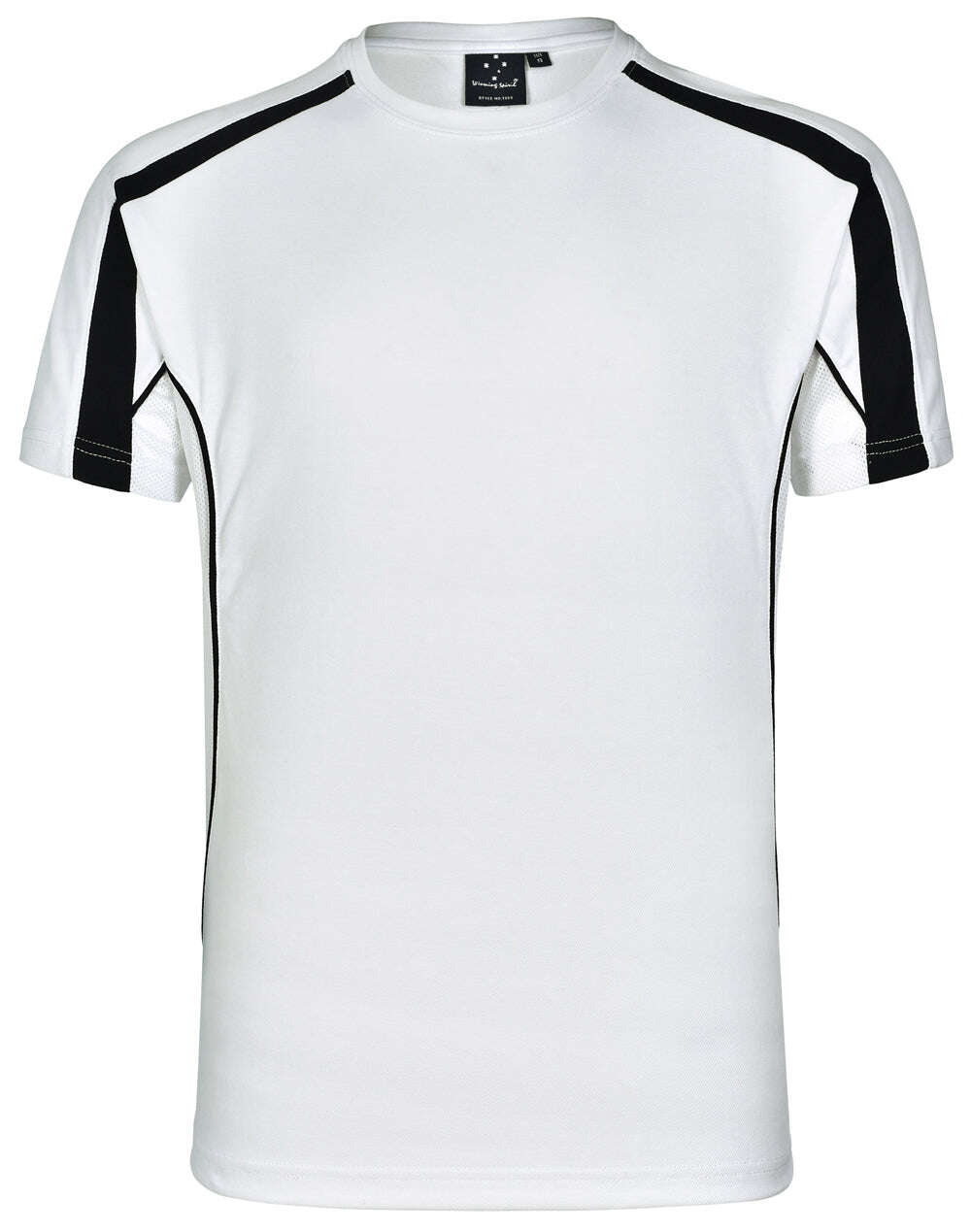 Mens TrueDry T-Shirt Short Sleeve Contrast Panels Breathable Fabric Easy Fit - NS PROMO