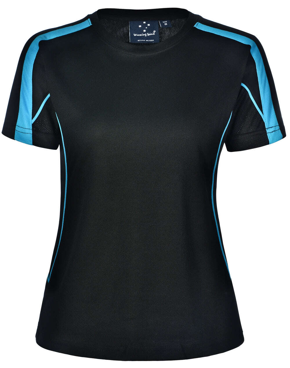 Ladies TrueDry Tee Shirt Short Sleeve Modern Fit Contrast Panel - NS PROMO