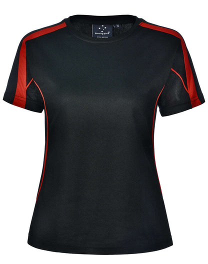 Ladies TrueDry Tee Shirt Short Sleeve Modern Fit Contrast Panel - NS PROMO