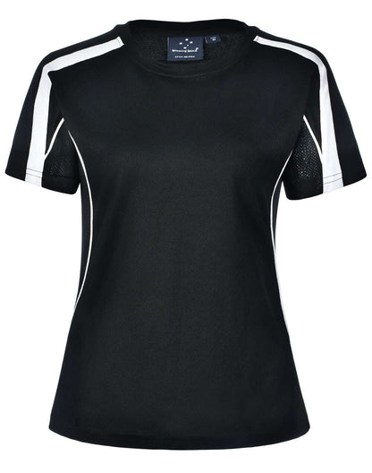 Ladies TrueDry Tee Shirt Short Sleeve Modern Fit Contrast Panel - NS PROMO