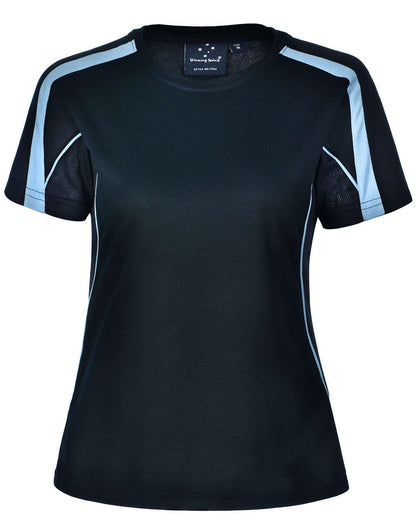 Ladies TrueDry Tee Shirt Short Sleeve Modern Fit Contrast Panel - NS PROMO