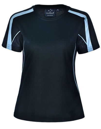 Ladies TrueDry Tee Shirt Short Sleeve Modern Fit Contrast Panel - NS PROMO