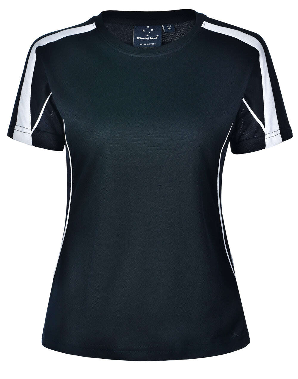 Ladies TrueDry Tee Shirt Short Sleeve Modern Fit Contrast Panel - NS PROMO