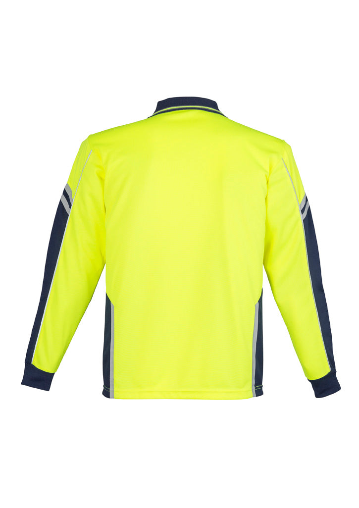 Mens Hi Vis Squad Long Sleeve Polo