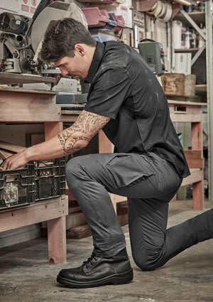 Mens Essential Basic Stretch Cargo Pant