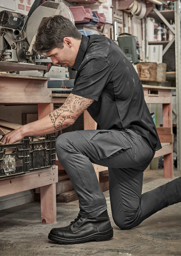 Mens Essential Basic Stretch Cargo Pant