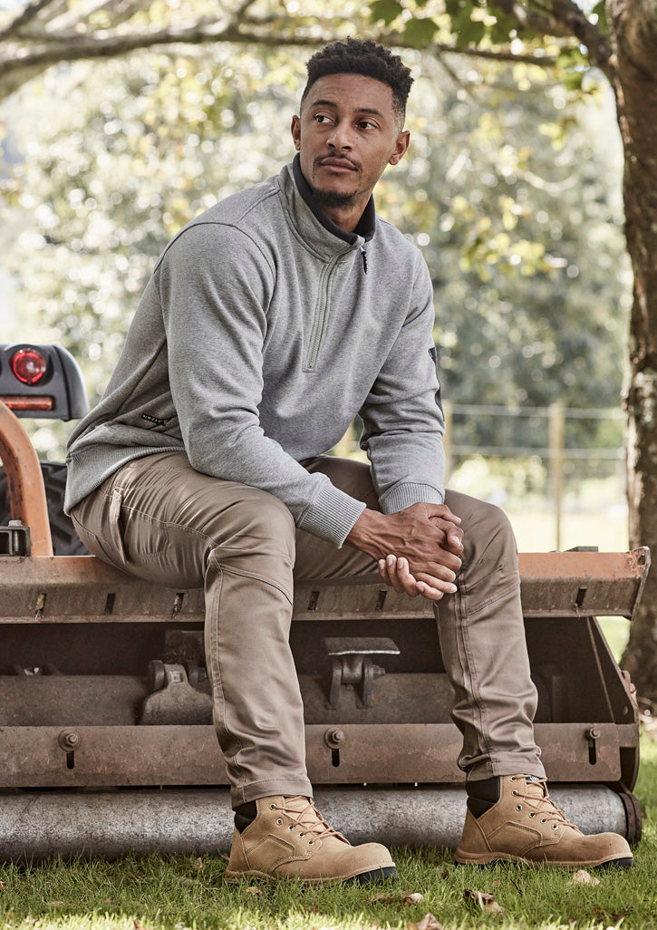 Unisex 1/4 Zip Brushed Fleece Pullover