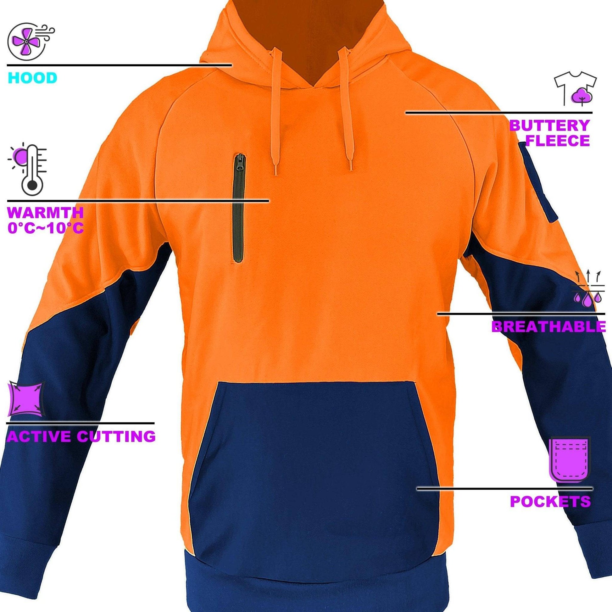 Big Bee Warm-up Hi Vis Hoodie - Big Bee