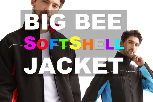 Big Bee PANEL Softshell Jacket, Contrast Team Wear - Big Bee