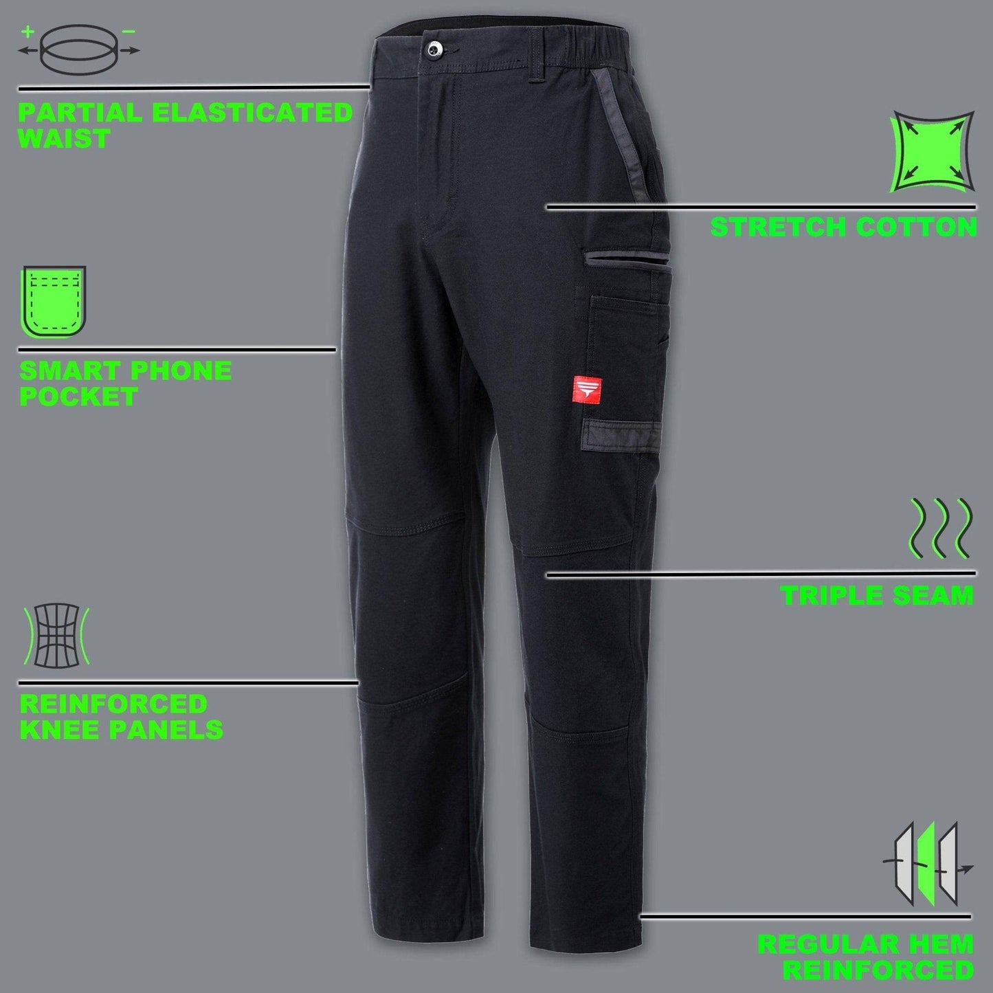 Big Bee BRUMBY Work Pants, Boot Cut - Big Bee