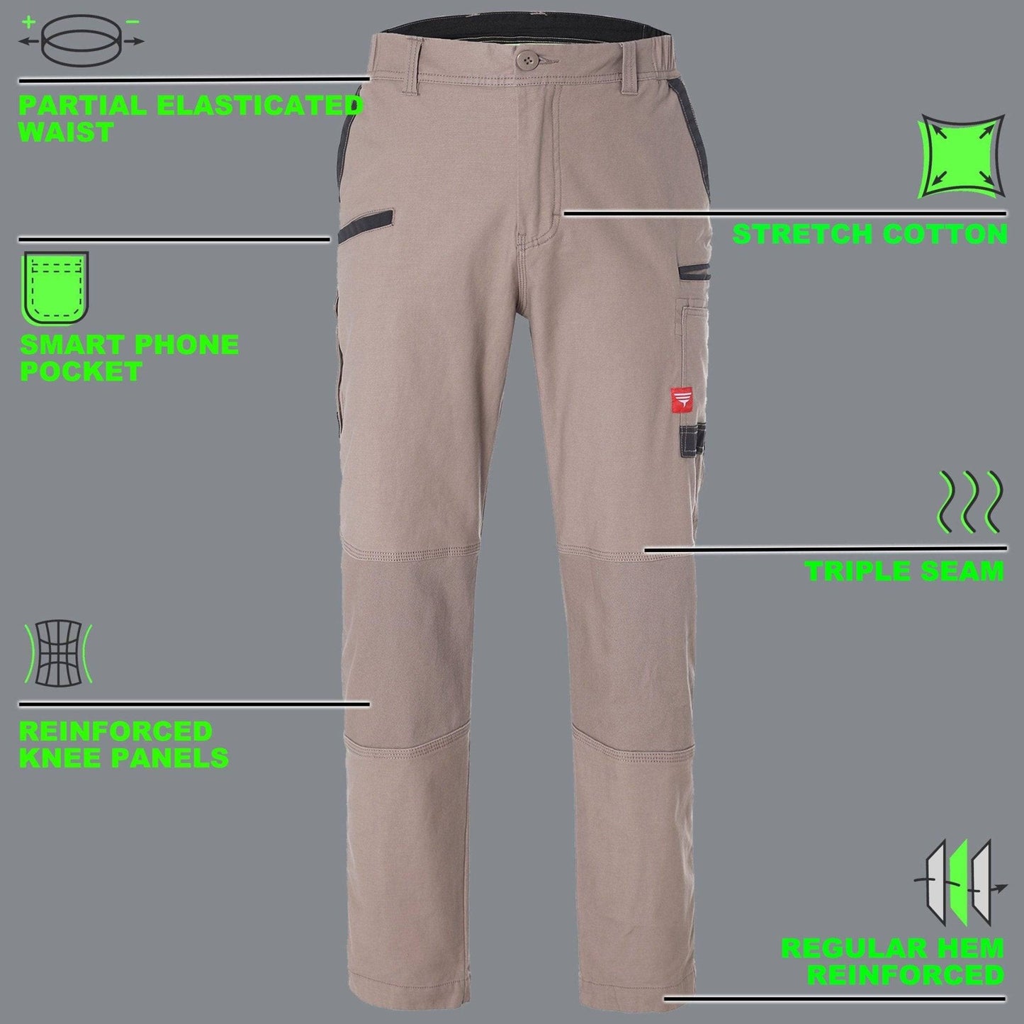 Big Bee BRUMBY Work Pants, Boot Cut - Big Bee