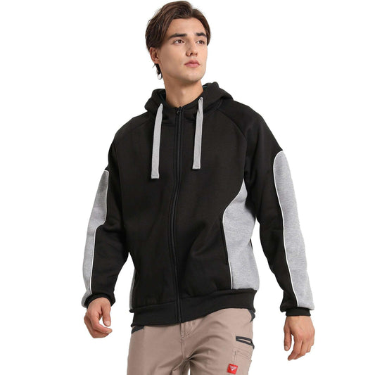 Big BEE Pioneer Hoodie Jumper Full Zip Panel Piping - Big Bee