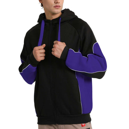 Big BEE Pioneer Hoodie Jumper Full Zip Panel Piping - Big Bee