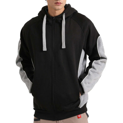 Big BEE Pioneer Hoodie Jumper Full Zip Panel Piping - Big Bee