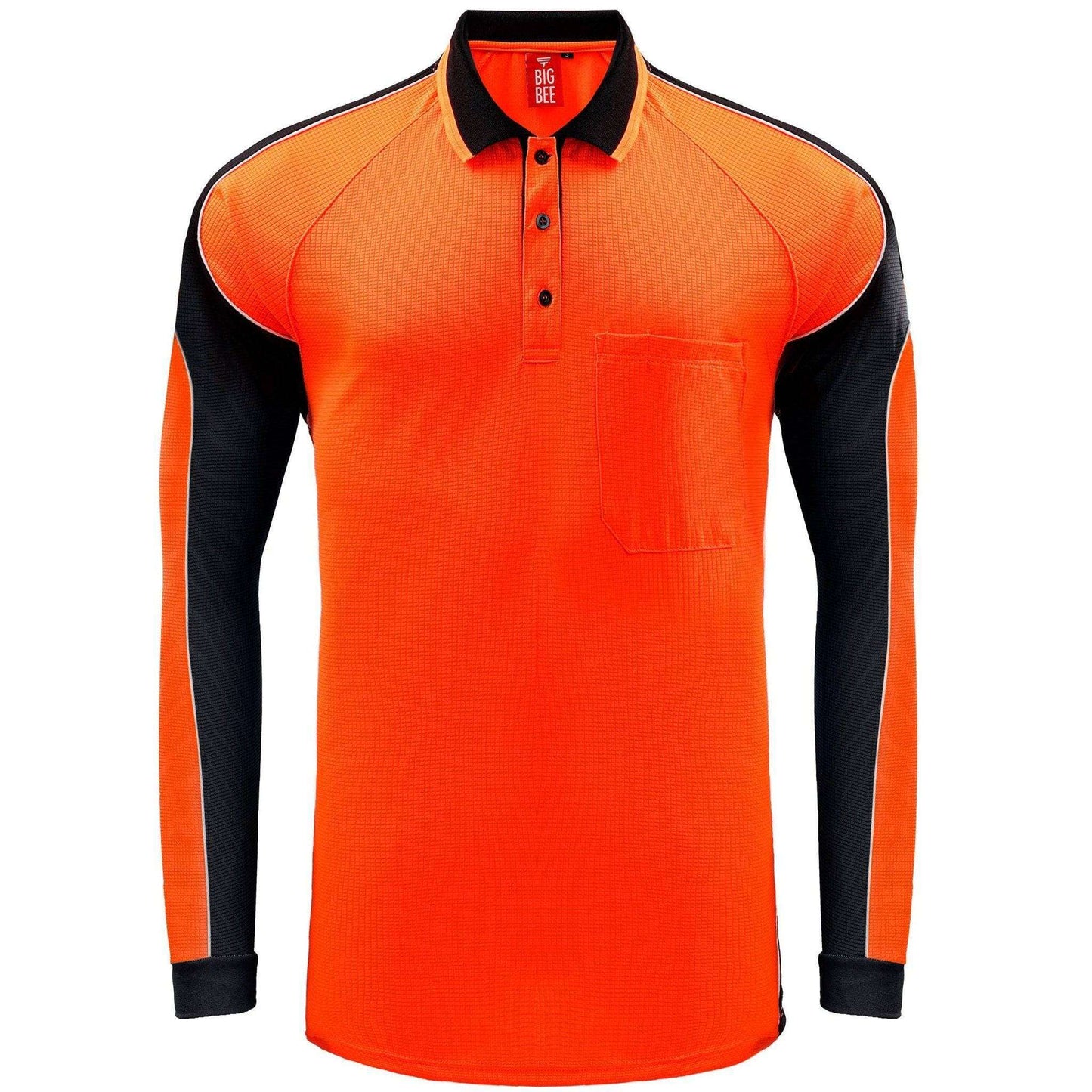 Big Bee PANEL Mens Polo Shirts, Long Sleeve - Big Bee