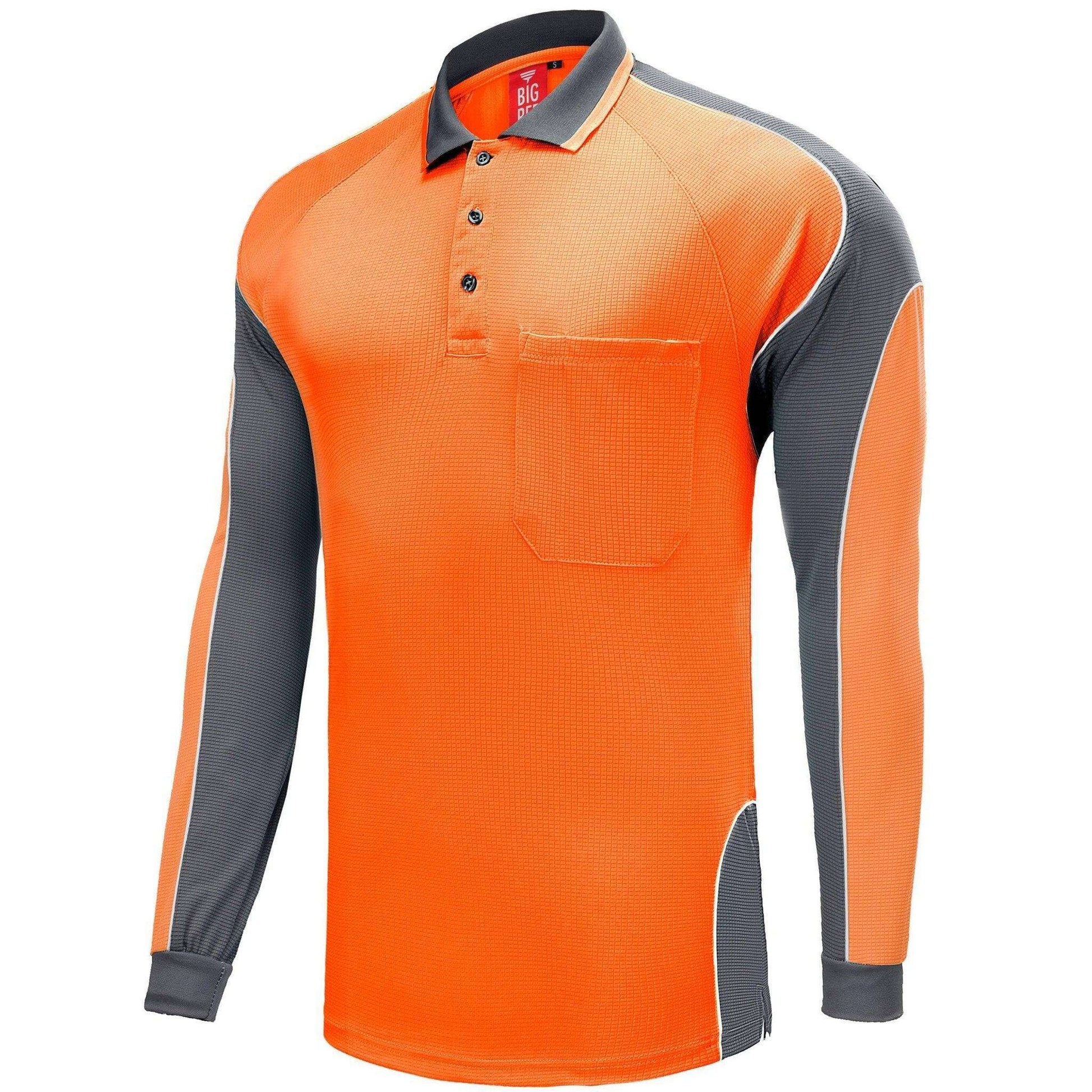 Big Bee PANEL Mens Polo Shirts, Long Sleeve - Big Bee