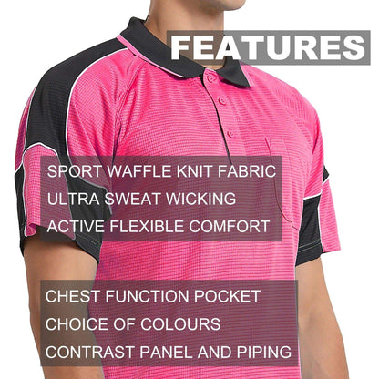 Big Bee PANEL Mens Polo Shirts, Short Sleeve - Big Bee
