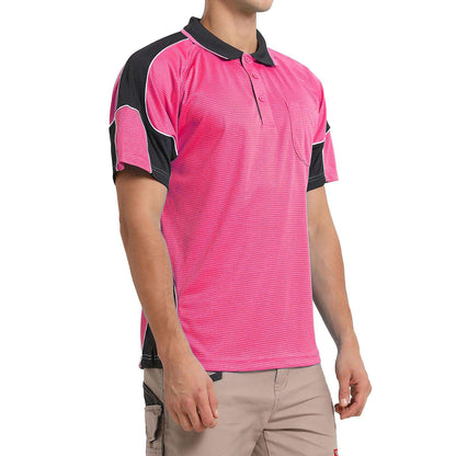 Big Bee PANEL Mens Polo Shirts, Short Sleeve - Big Bee