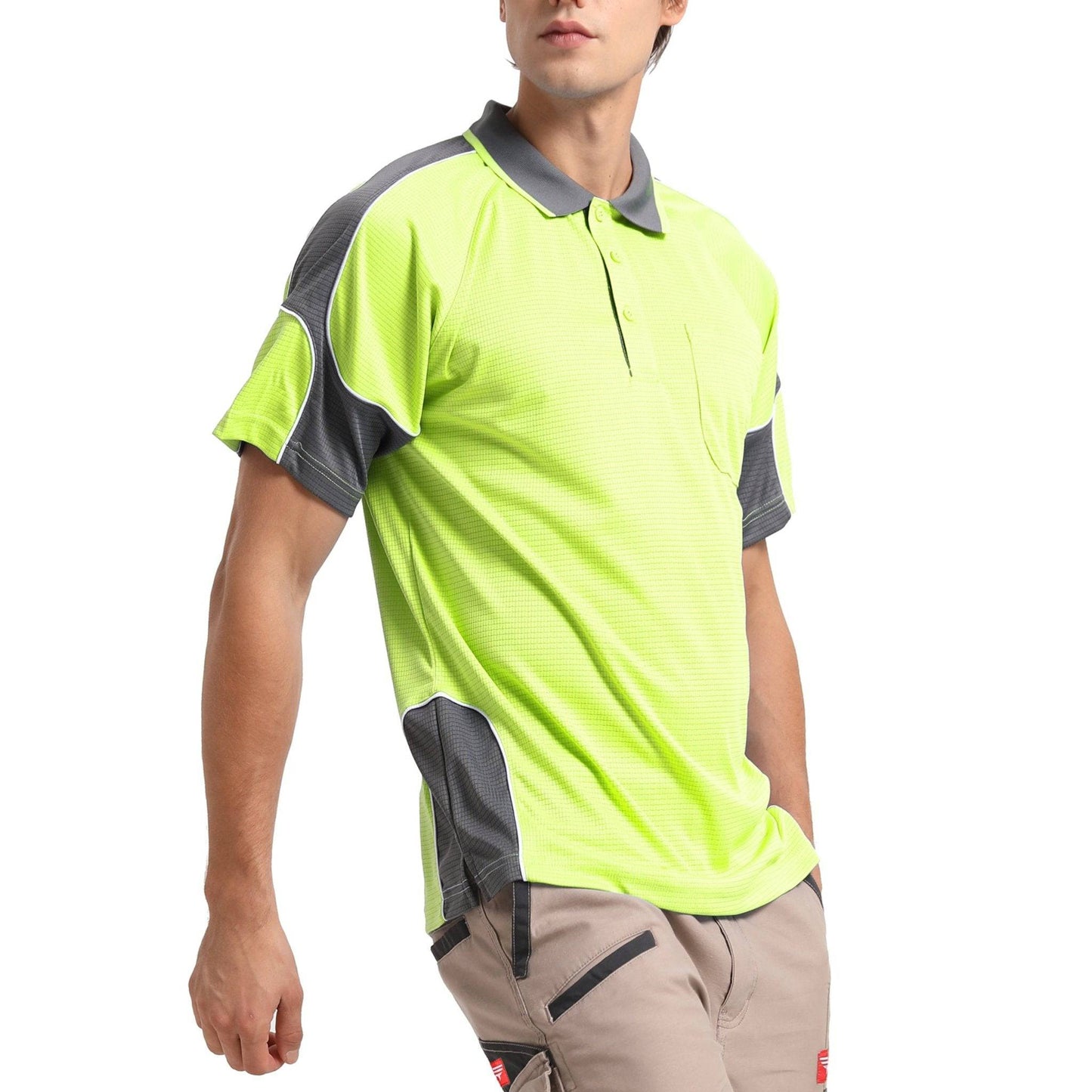 Big Bee PANEL Hi Vis Polo Shirts, Short Sleeve - Big Bee