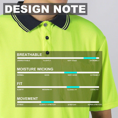 Big Bee Ladies Hi Vis Polo Shirts, Short Sleeve - Big Bee