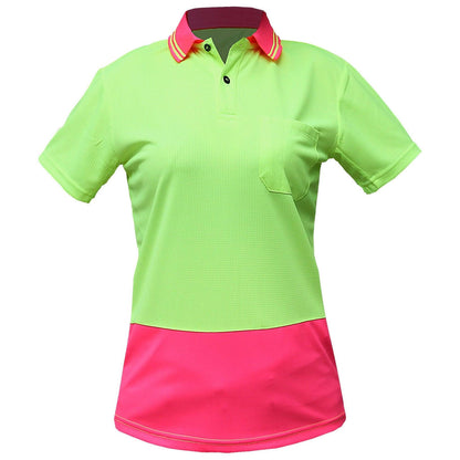 Big Bee Ladies Hi Vis Polo Shirts, Short Sleeve - Big Bee
