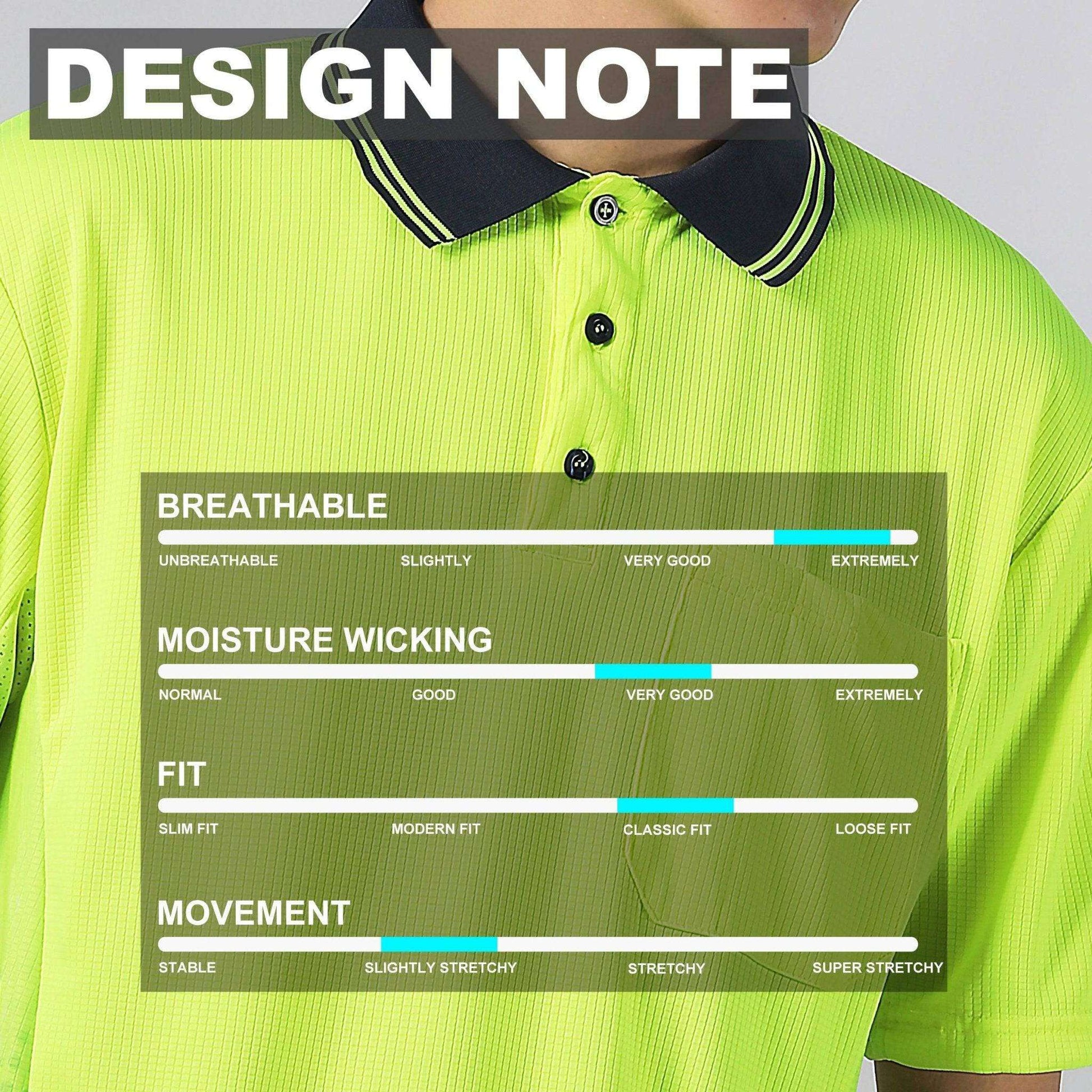 Big Bee BOLT Hi-Vis Work Polo Shirts - Big Bee
