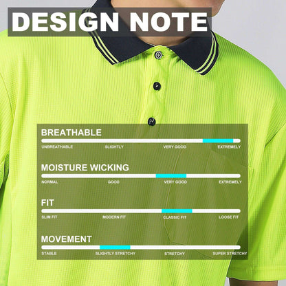 Big Bee BOLT Hi-Vis Work Polo Shirts - Big Bee