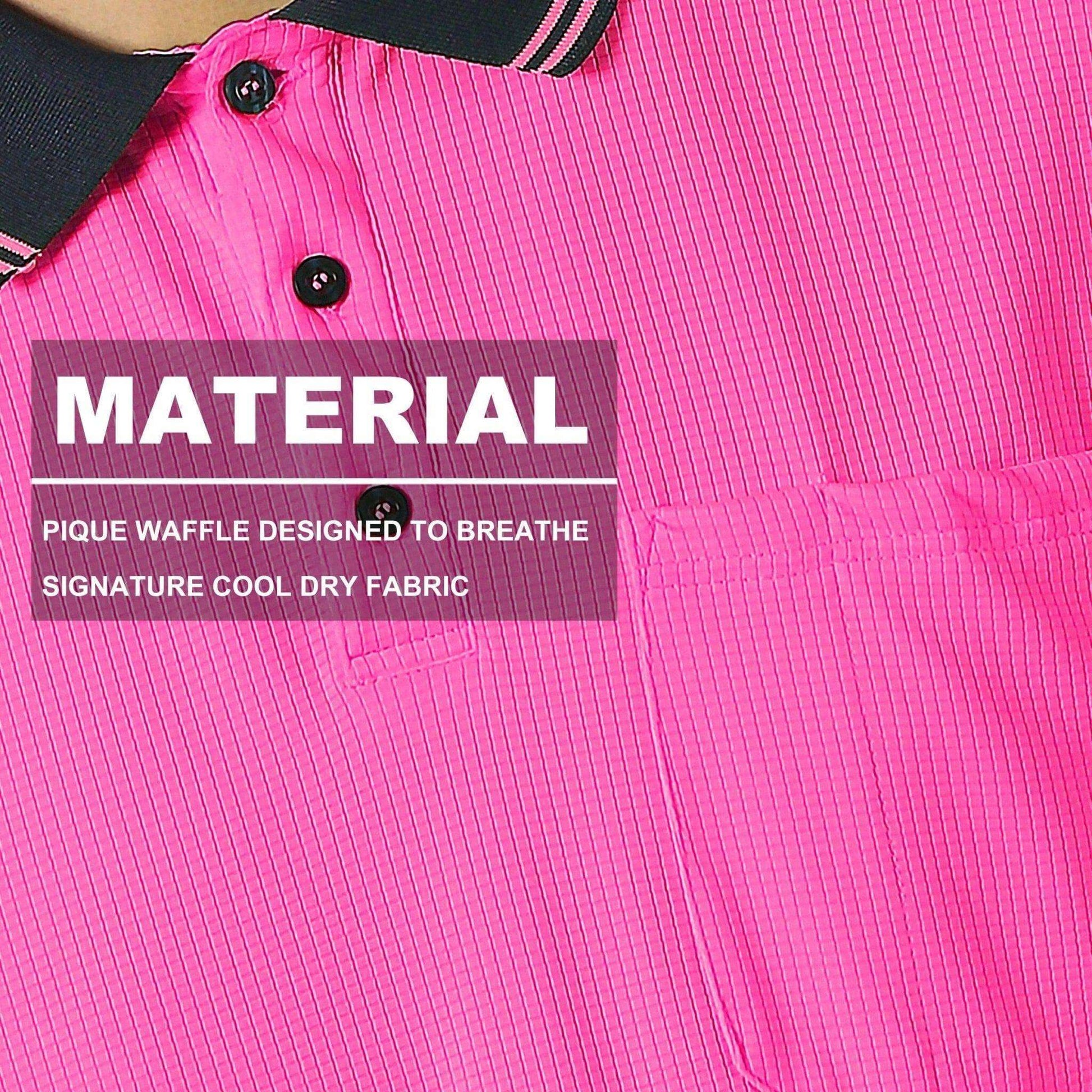 Big Bee Mens Hi Vis Polo Shirts, Long Sleeve - Big Bee