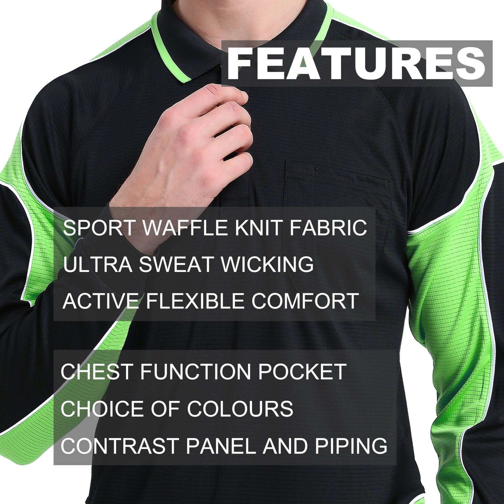 Big Bee PANEL Hi Vis Polo Shirts, Long Sleeve - Big Bee
