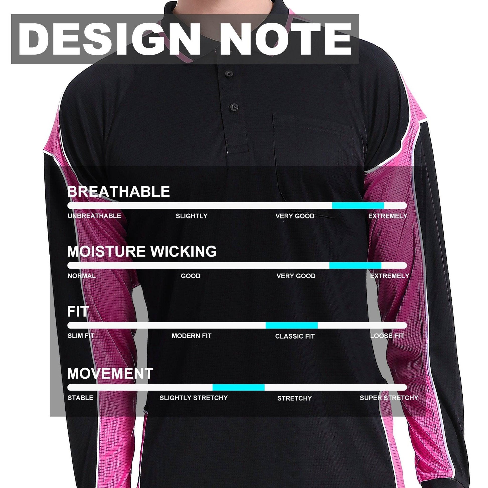Big Bee PANEL Hi Vis Polo Shirts, Long Sleeve - Big Bee