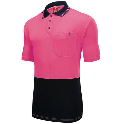 Big Bee Mens Hi Vis Polo Shirts, Short Sleeve - Big Bee