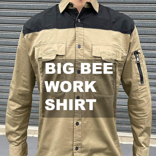 Big Bee Men's Work Shirts, Stretch Cotton - Big Bee