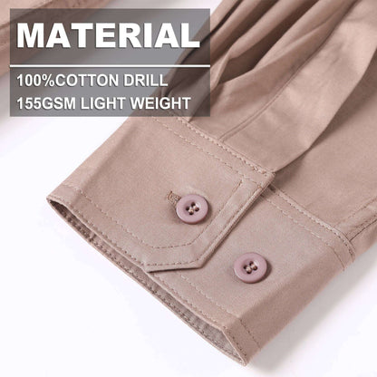 Big Bee CLOSED FRONT Work Shirts, Lightweight Cotton - Big Bee