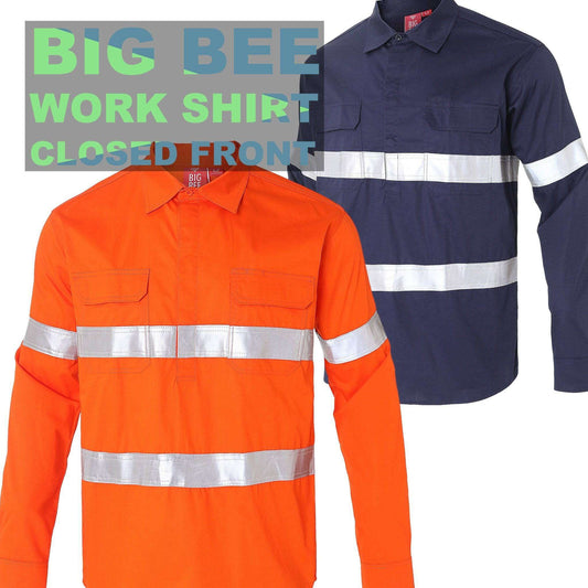 Big Bee CLOSED FRONT Work Shirts, Lightweight Cotton - Big Bee