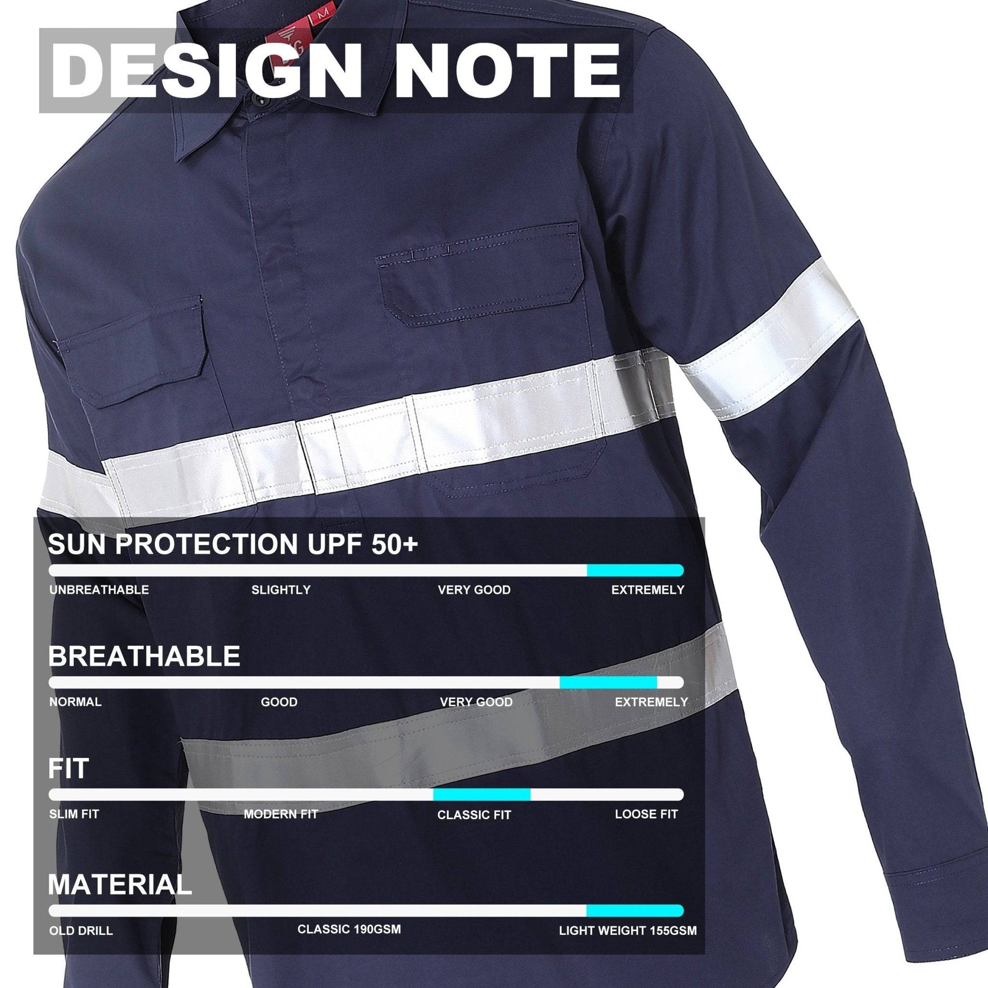 Big Bee CLOSED FRONT Work Shirts, Lightweight Cotton - Big Bee