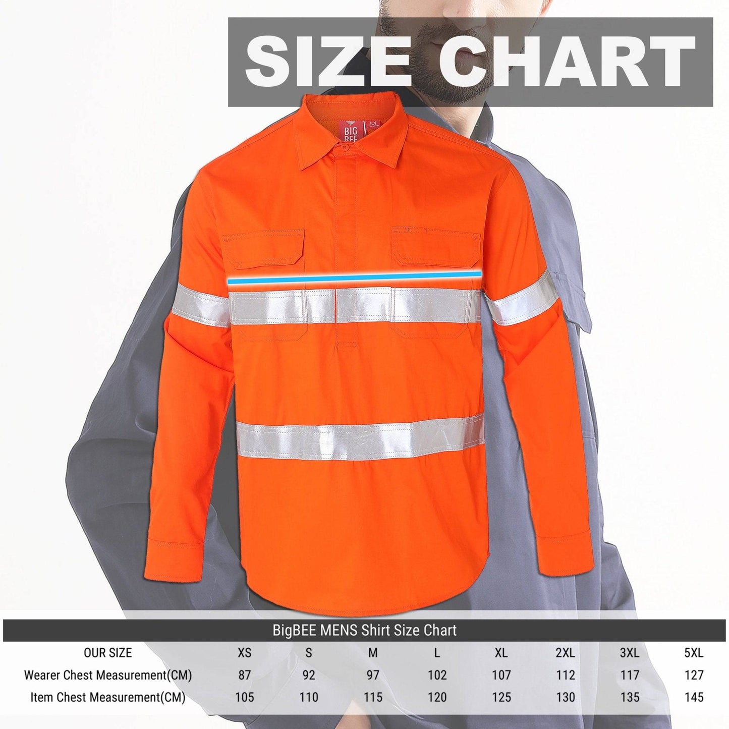 Big Bee CLOSED FRONT Work Shirts, Lightweight Cotton - Big Bee