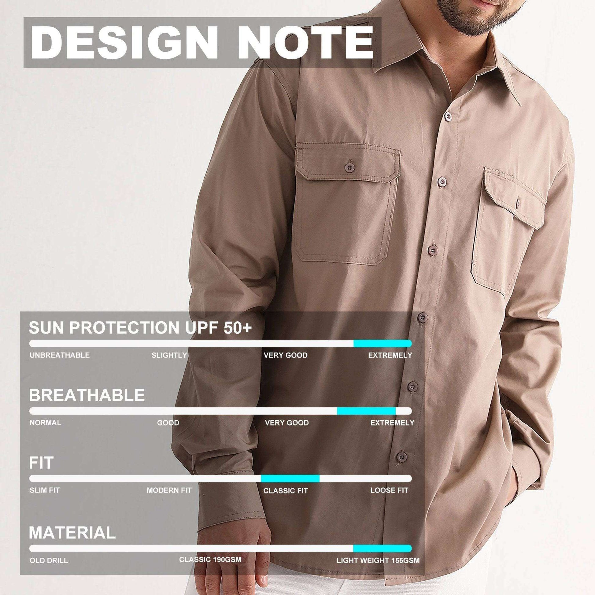 Big Bee Mens Work Shirts Lightweight Cotton, Traditional Workwear - Big Bee