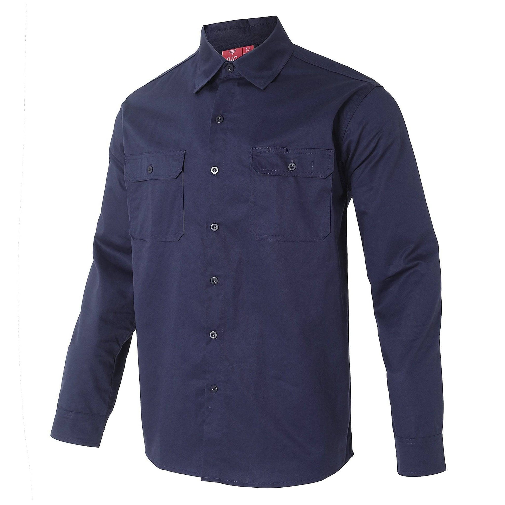 Big Bee Mens Work Shirts Lightweight Cotton, Traditional Workwear - Big Bee