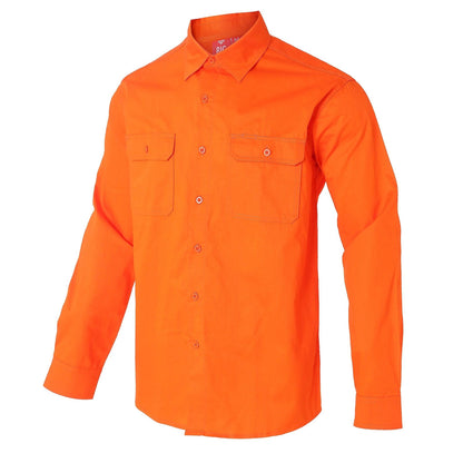 Big Bee Mens Work Shirts Lightweight Cotton, Traditional Workwear - Big Bee